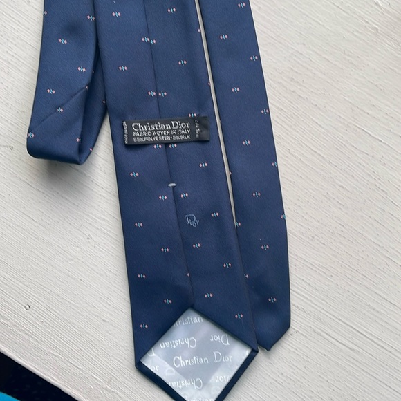 Christian Dior Men’s Tie Vintage Y2K Blue - Picture 2 of 8